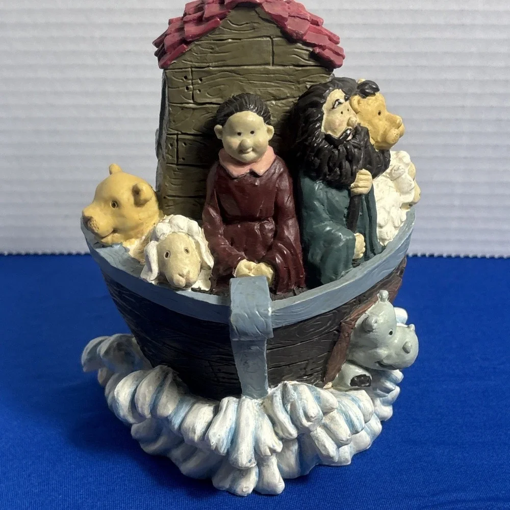 Resin Noah Ark Noah Wife And Animals 7